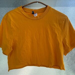 Bluenotes Mustard Yellow Crop Top